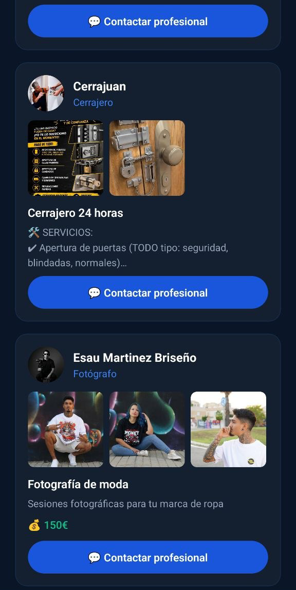 ProCerca — Perfil profesional